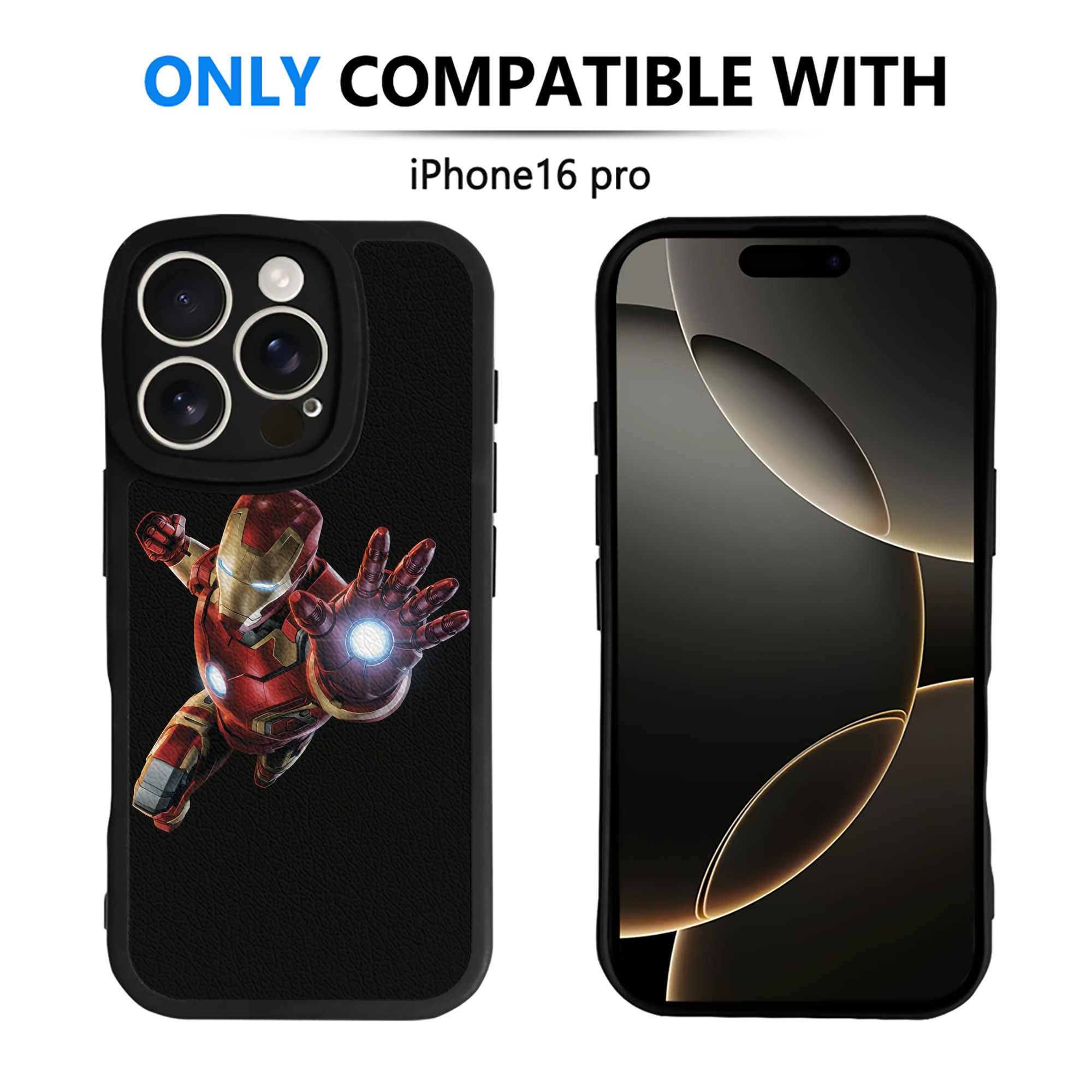 （画像用） アベンジャーズ The Avengers 【iPhone 16シリーズ対応】シリコンスマホケース（レザー調） 材質：シリコン